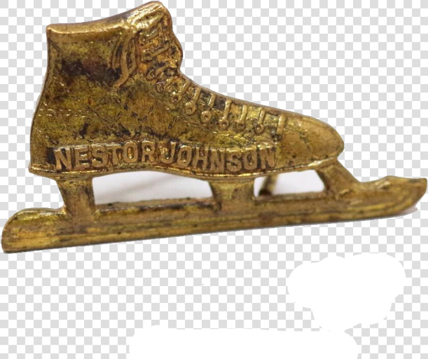 Vintage Nestor Johnson Ice Skates Pin   Figure Skate  HD Png DownloadTransparent PNG