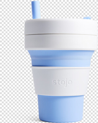 Biggie 16 Oz Cup   Stojo Sky  HD Png DownloadTransparent PNG