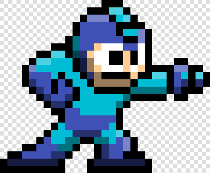 8 Bit Mega man   8 Bit Megaman Transparent  HD Png DownloadTransparent PNG