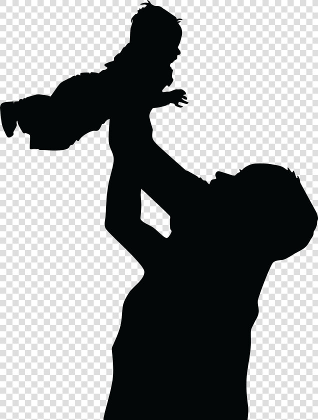 Father Son Daughter Clip Art   Silhouette Father And Son  HD Png DownloadTransparent PNG