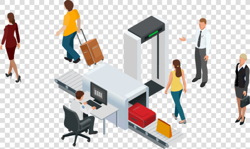 Airport Safety Control   X Ray Machine Airport Clipart  HD Png DownloadTransparent PNG