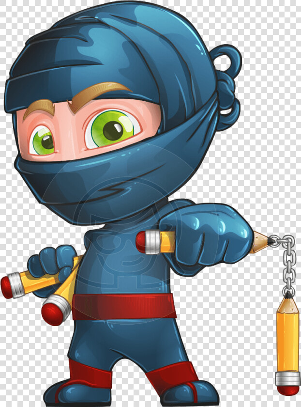 Ninja Warrior Cartoon Vector Character Aka Toshi   نعم بالكوري  HD Png DownloadTransparent PNG