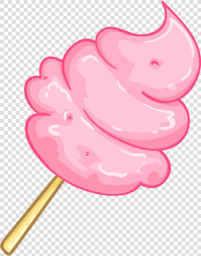 Cotton Candy Lollipop Sugar Clip Art   Cotton Candy Clipart  HD Png DownloadTransparent PNG