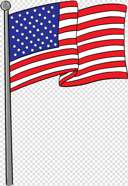 How To Draw American Flag   American Flag Pole Png  Transparent PngTransparent PNG