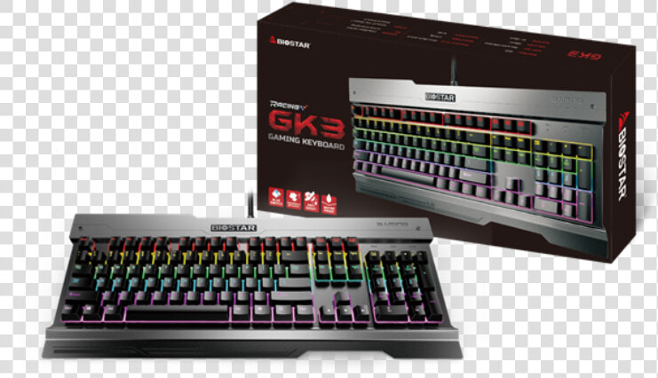 Biostar Gk3 Mechanical Gaming Keyboard  HD Png DownloadTransparent PNG