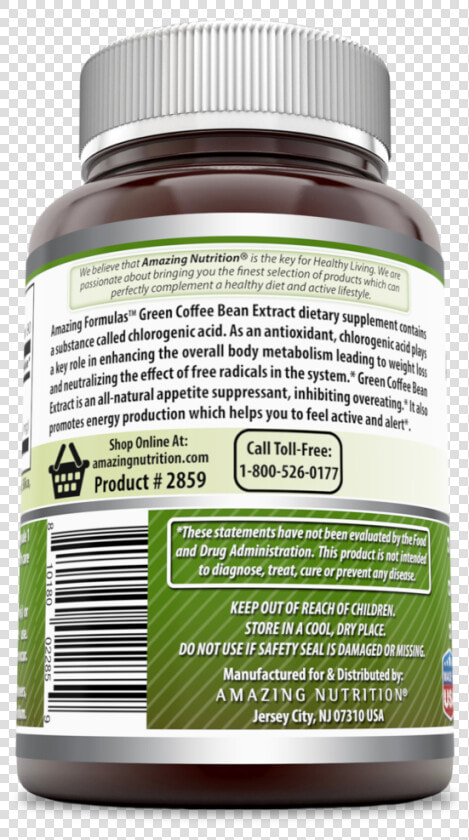 Amazing Formulas Green Coffee Bean Extract 400 Mg 90   Capsule  HD Png DownloadTransparent PNG