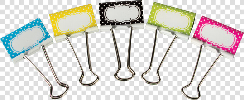 Fill in Polka Dots Large Binder Clips   Binderclips  HD Png DownloadTransparent PNG