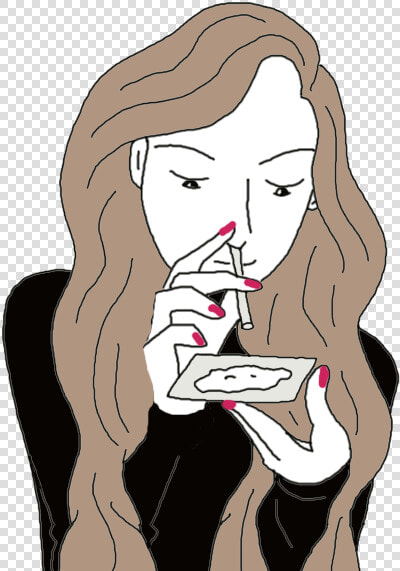 Cocaine Dream Meanings   Woman Snorting Cocaine Cartoon  HD Png DownloadTransparent PNG