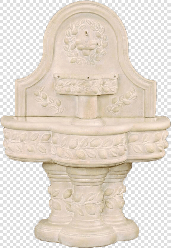 Deruta Lemon Wall Cast Stone Outdoor Water Fountain   Antique  HD Png DownloadTransparent PNG