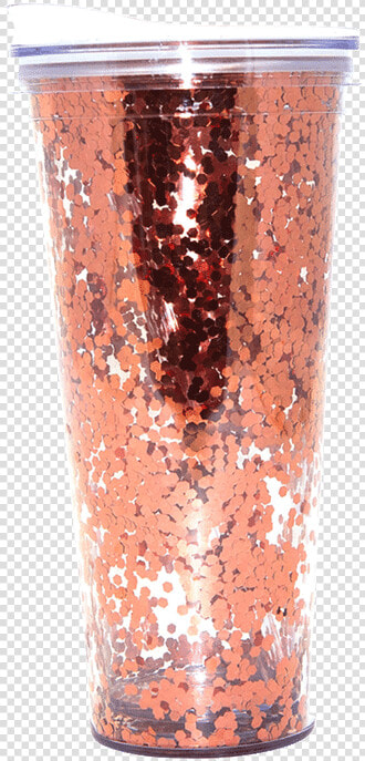 Slant Rose Gold Confetti Tumbler   Vase  HD Png DownloadTransparent PNG