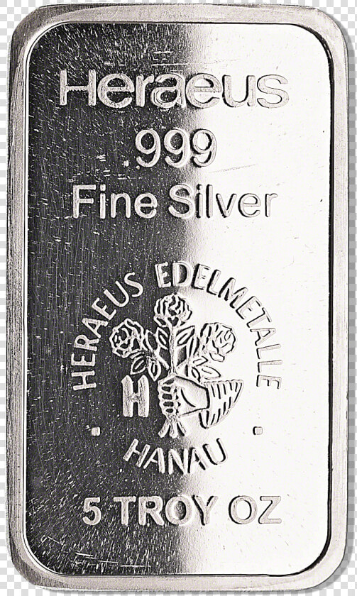 Heraeus Silver Bar   Silver  HD Png DownloadTransparent PNG