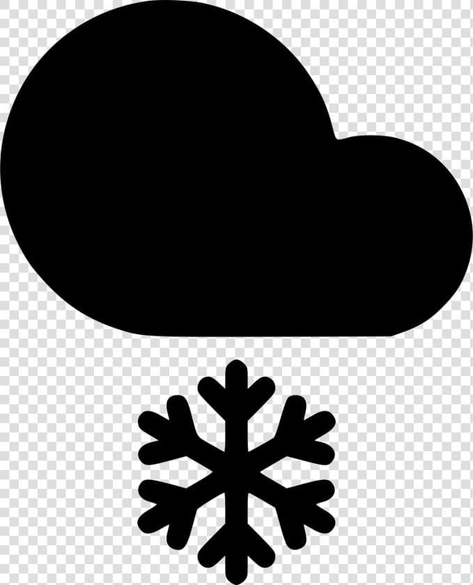 Frosty Cloud Snow Snowflake   Snowflake Silhouette Clipart  HD Png DownloadTransparent PNG