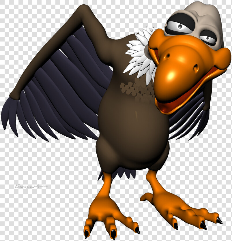 Transparent Vulture Clipart   Cartoon Vulture Transparent Background  HD Png DownloadTransparent PNG