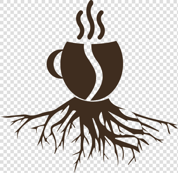 Coffee  Cup  Drink  Roots  Cafe  Hot  Grain  Caffeine   Tree With Roots Silhouette Png  Transparent PngTransparent PNG