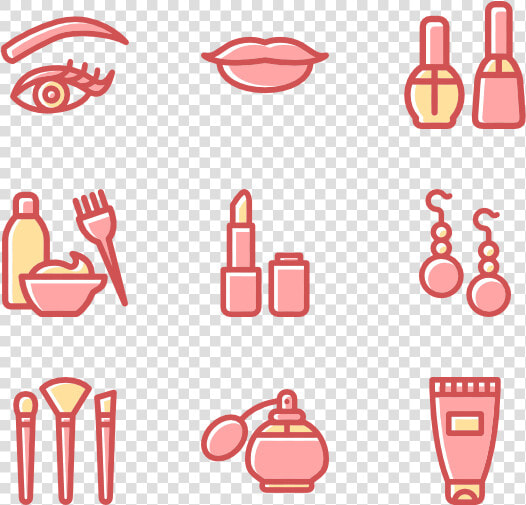 Women And Beauty Set   Beauty Icon Free Png  Transparent PngTransparent PNG