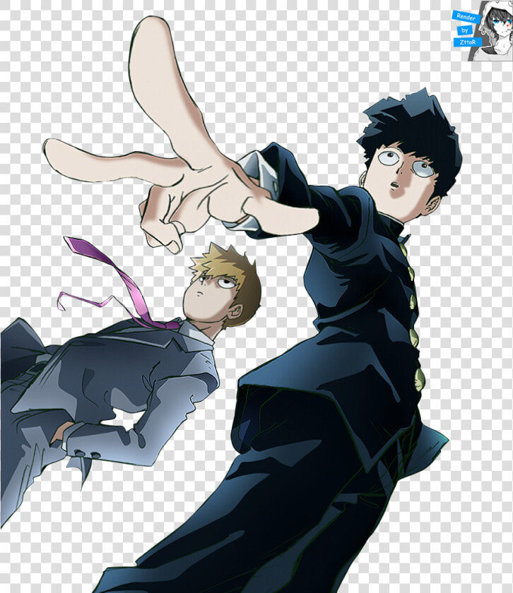 Render Kageyama Shigeo  amp  Reigen Arataka Logo   Mob Psycho 100 Drawing  HD Png DownloadTransparent PNG