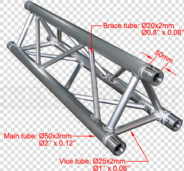 Aluminum Semi Circle Roof Truss Stage Truss   Bicycle Frame  HD Png DownloadTransparent PNG