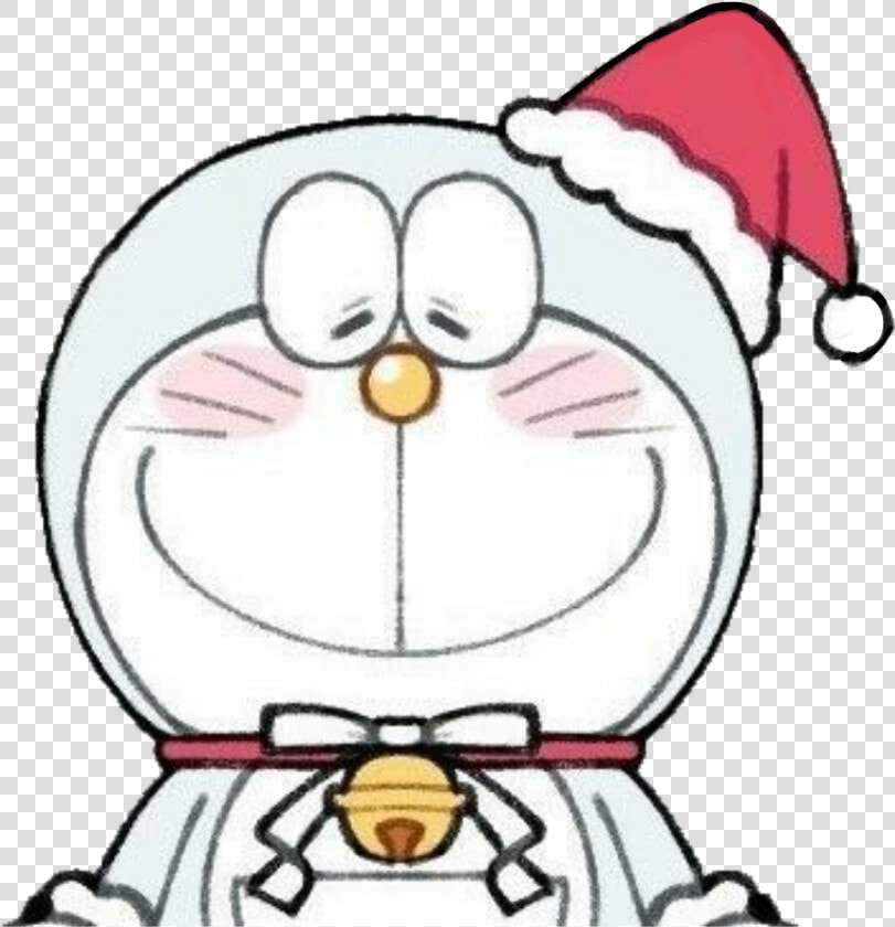  cute  doraemon  santa  merrychristmas  HD Png DownloadTransparent PNG