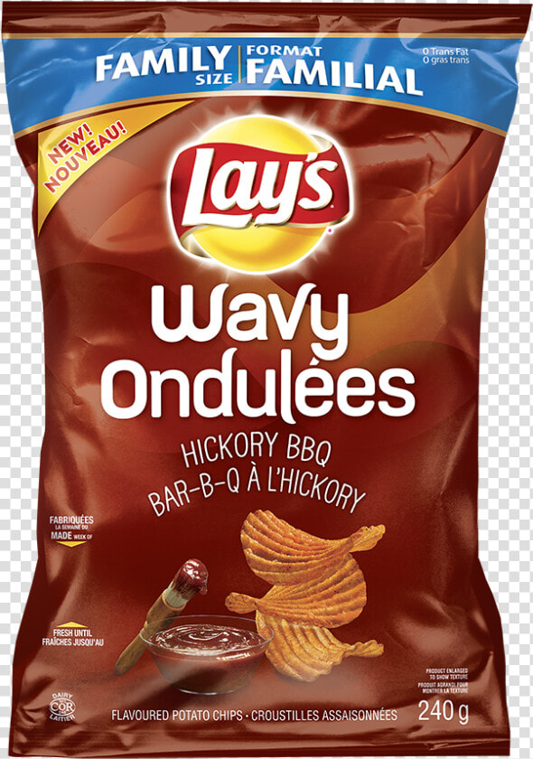 Transparent Lays Chips Png   Hickory Bbq New Lay  39 s Wavy Chips  Png DownloadTransparent PNG