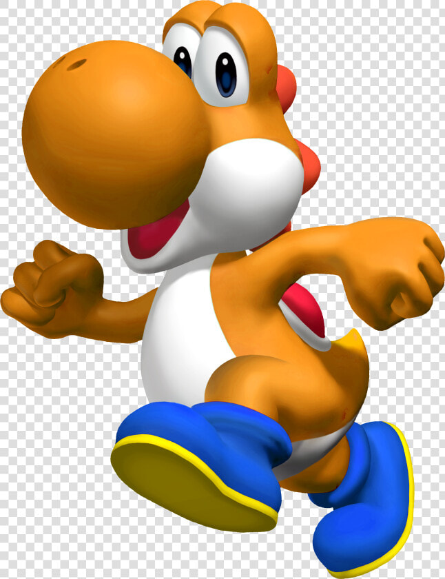 Yoshi Clipart Colored   Mario Kart Orange Yoshi  HD Png DownloadTransparent PNG