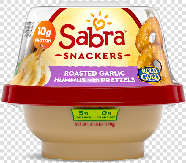 Sabra Story   Sabra Garlic Hummus And Pretzels  HD Png DownloadTransparent PNG