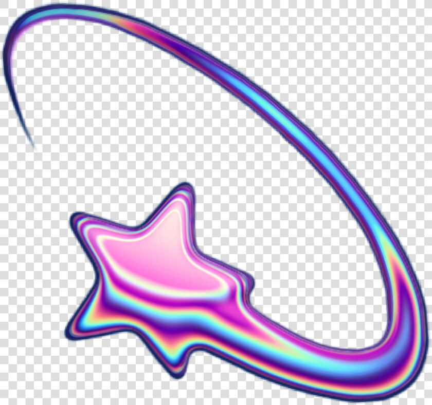 Holo Holographic Shootingstar Stars Star Emoji Iridesce   Aesthetic Shooting Star Png  Transparent PngTransparent PNG