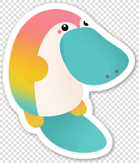 Platypus Sticker   Cartoon  HD Png DownloadTransparent PNG