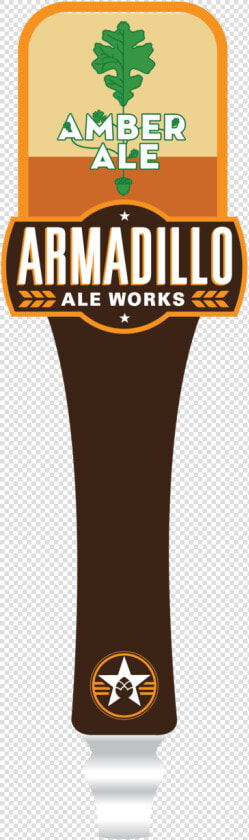 Amber Tap Handle Small   Armadillo Ale Works  HD Png DownloadTransparent PNG