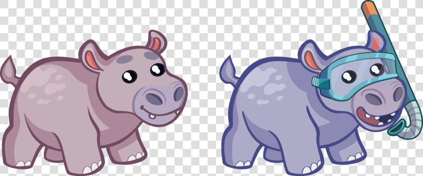 Hippopotamus Drawing   Hình Vẻ Con Hà Mã  HD Png DownloadTransparent PNG