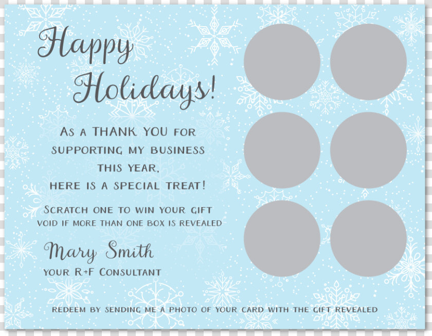 Winter Scratcher Gift Card data caption class   Circle  HD Png DownloadTransparent PNG