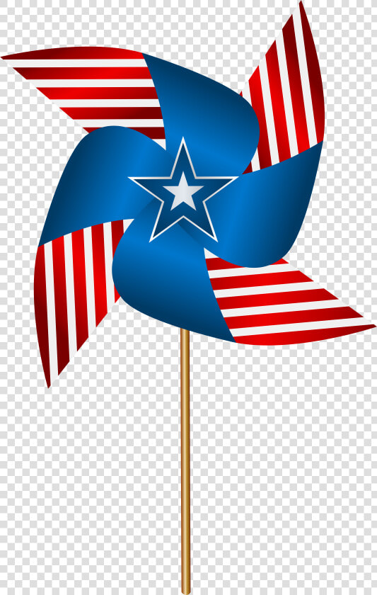 Usa Pinwheel Transparent Png Clip Art Image   Transparent July Clip Art  Png DownloadTransparent PNG