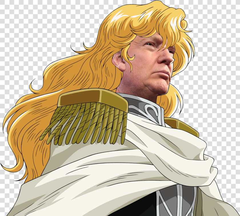 Donald Trump United States Of America Yellow Human   Legend Of The Galactic Heroes Reinhard Hair  HD Png DownloadTransparent PNG