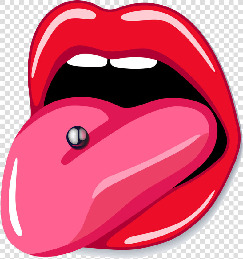 Tongue Png   Tongue Piercing Clipart  Transparent PngTransparent PNG