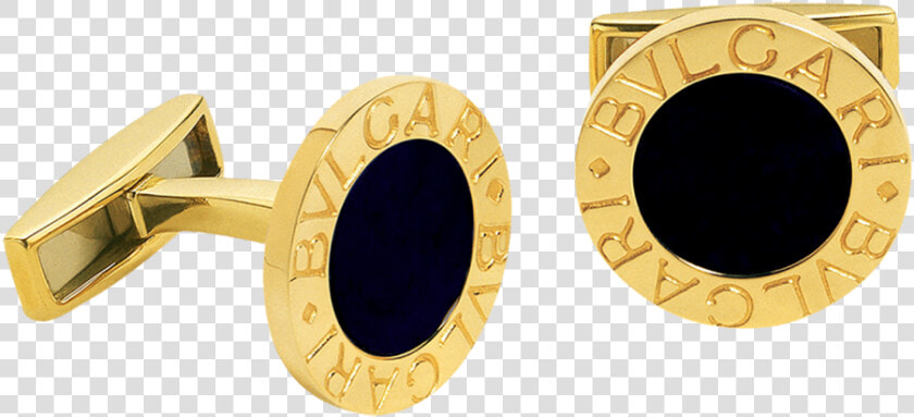 Bulgari Bulgari Kt Yellow Gold Onyx Cufflinks   Bulgari  HD Png DownloadTransparent PNG