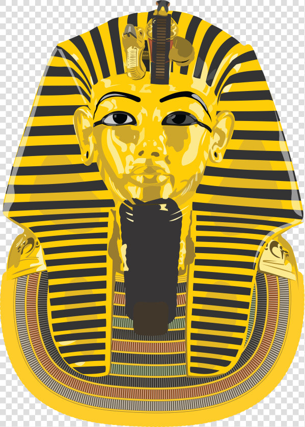 Free Clipart Of An Ancient Egyptian Death Mask For   King Tut Mask Drawing  HD Png DownloadTransparent PNG