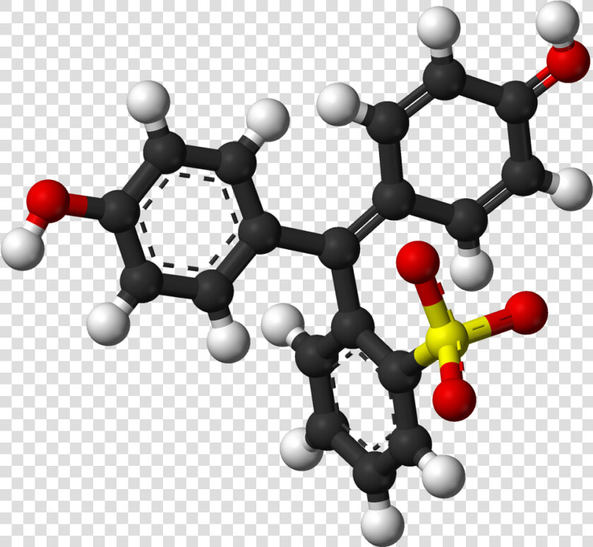 Phenol Red Zwitterionic Form 3d Balls   Bromazepam 3d  HD Png DownloadTransparent PNG