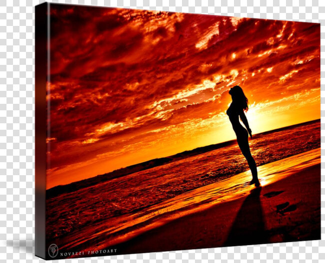 Sunset Silhouette Cloud Painting Drawing   Sunset  HD Png DownloadTransparent PNG