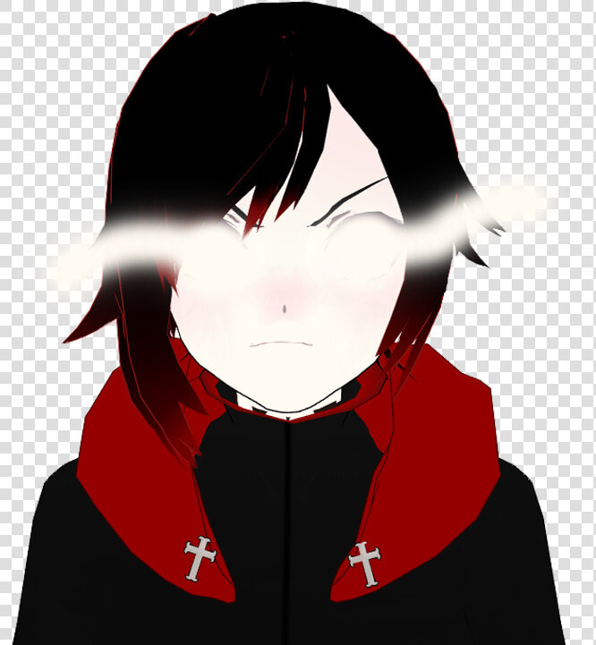 Red Eye Rwby Chapter   Ruby Rose Head Rwby  HD Png DownloadTransparent PNG