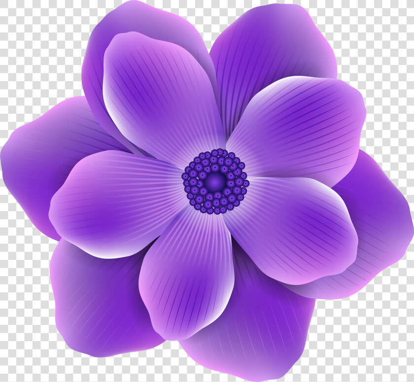 Purple Png Clip Art   Transparent Flower Clip Art Purple  Png DownloadTransparent PNG