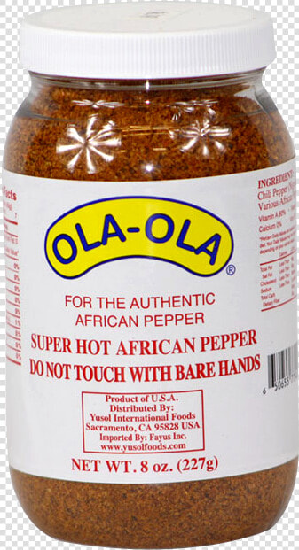 Ola Ola Super Hot African Pepper  8 Oz Data Rimg   Grated Cheese  HD Png DownloadTransparent PNG