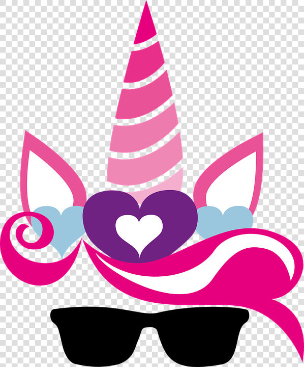 Unicornio  Unicornio De La Corona  Corona De Flores   Unicorn Head With Glasses Png  Transparent PngTransparent PNG