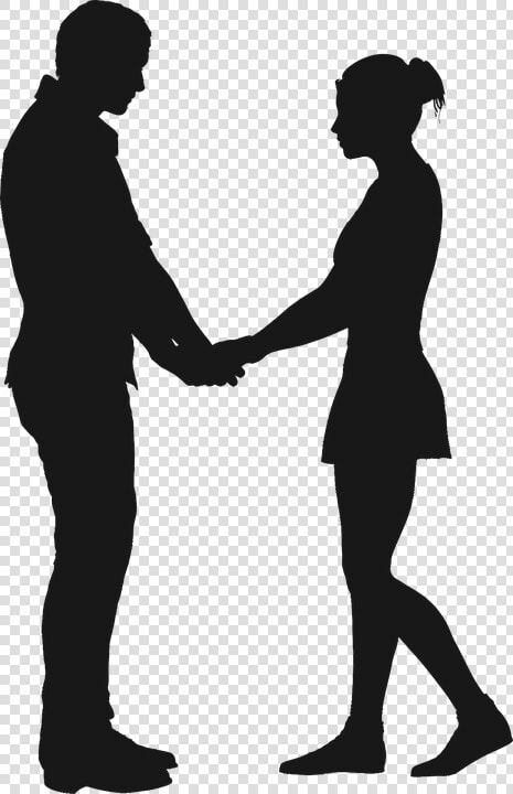 Boy  Couple  Female  Girl  Love  Male  Man   Girl And Boy Silhouette Holding Hands  HD Png DownloadTransparent PNG