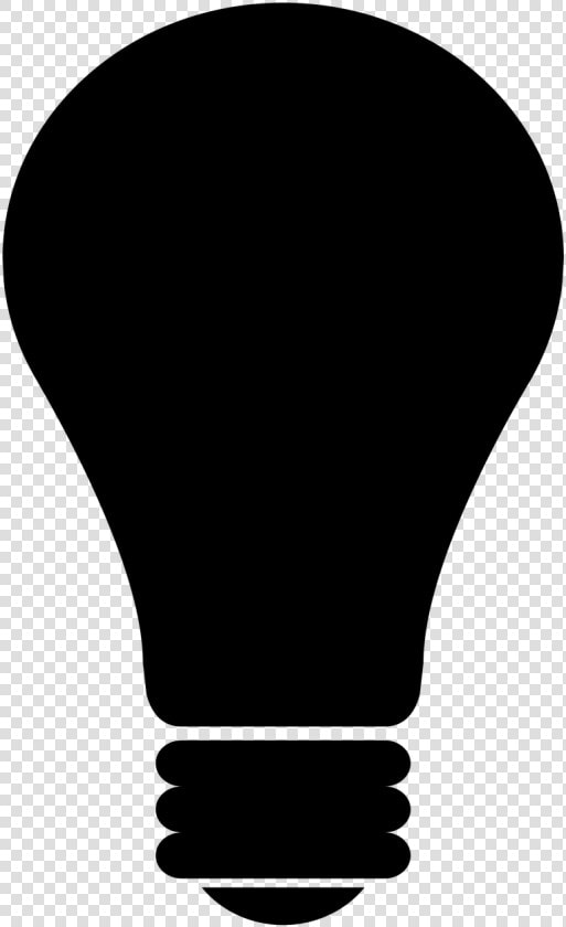 Illustration Light Bulb Light Icon Silhouette   Lightbulb Silhouette  HD Png DownloadTransparent PNG