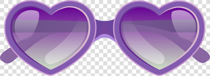 Purple Heart Sunglasses Png Clipart Image   Sunglasses Clipart No Background  Transparent PngTransparent PNG