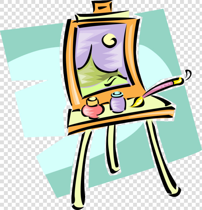 Vector Illustration Of Visual Arts Artist S Easel For   Visual Art Vector Png  Transparent PngTransparent PNG