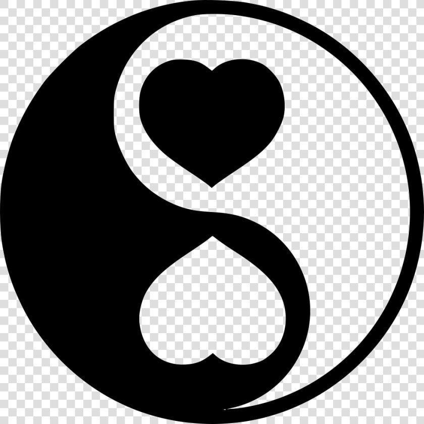 Yin Yang   Yin Yang Heart Emoji  HD Png DownloadTransparent PNG