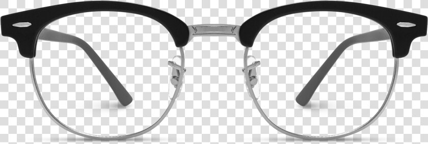 Gray Retro Half Frame Semi Rimless Gold Rimmed Glasses   Armações De Óculos Ray Ban  HD Png DownloadTransparent PNG