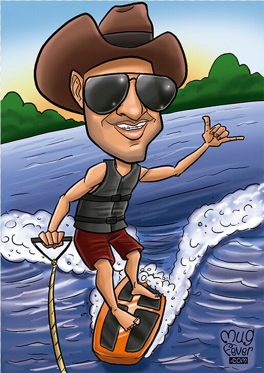 Full Body Theme Caricature1   Extreme Sport  HD Png DownloadTransparent PNG