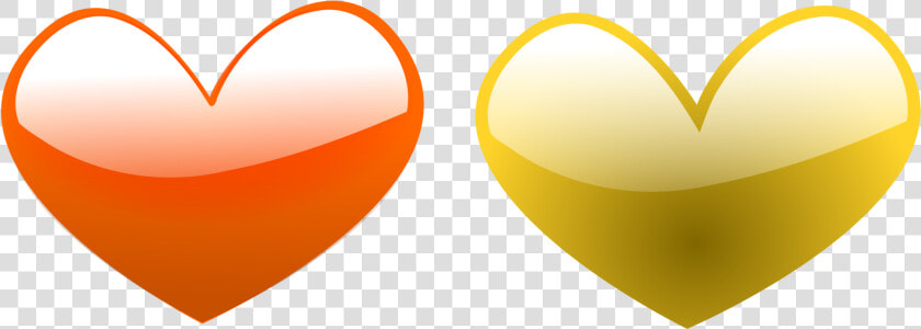 Orange heart love   Heart Of Orange Color  HD Png DownloadTransparent PNG