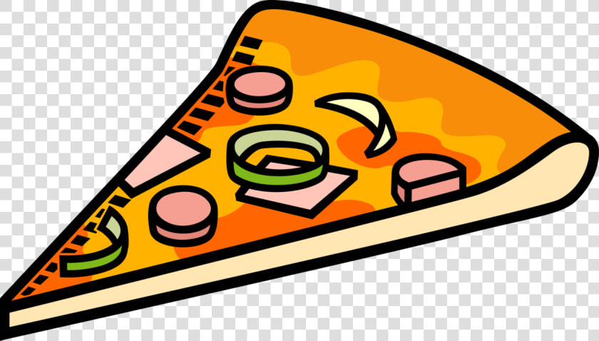 Vector Illustration Of Flatbread Pizza Topped With   Bagay Na Hugis Triangle  HD Png DownloadTransparent PNG